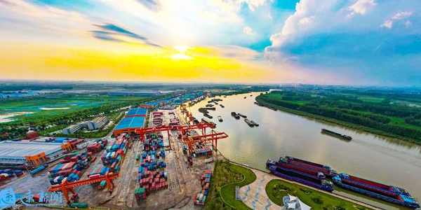 大運河宿遷段水運集裝箱通過量增長49.6%！
